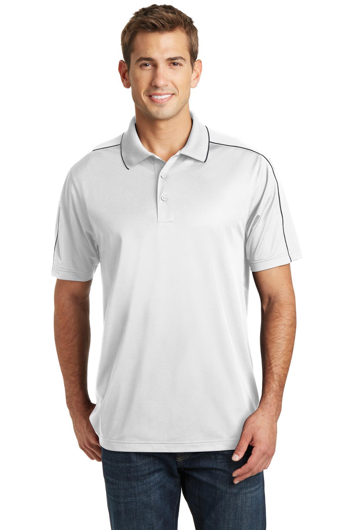 Sport-Tek Micropique Sport-Wick Piped Polo. ST653 - Dresses Max