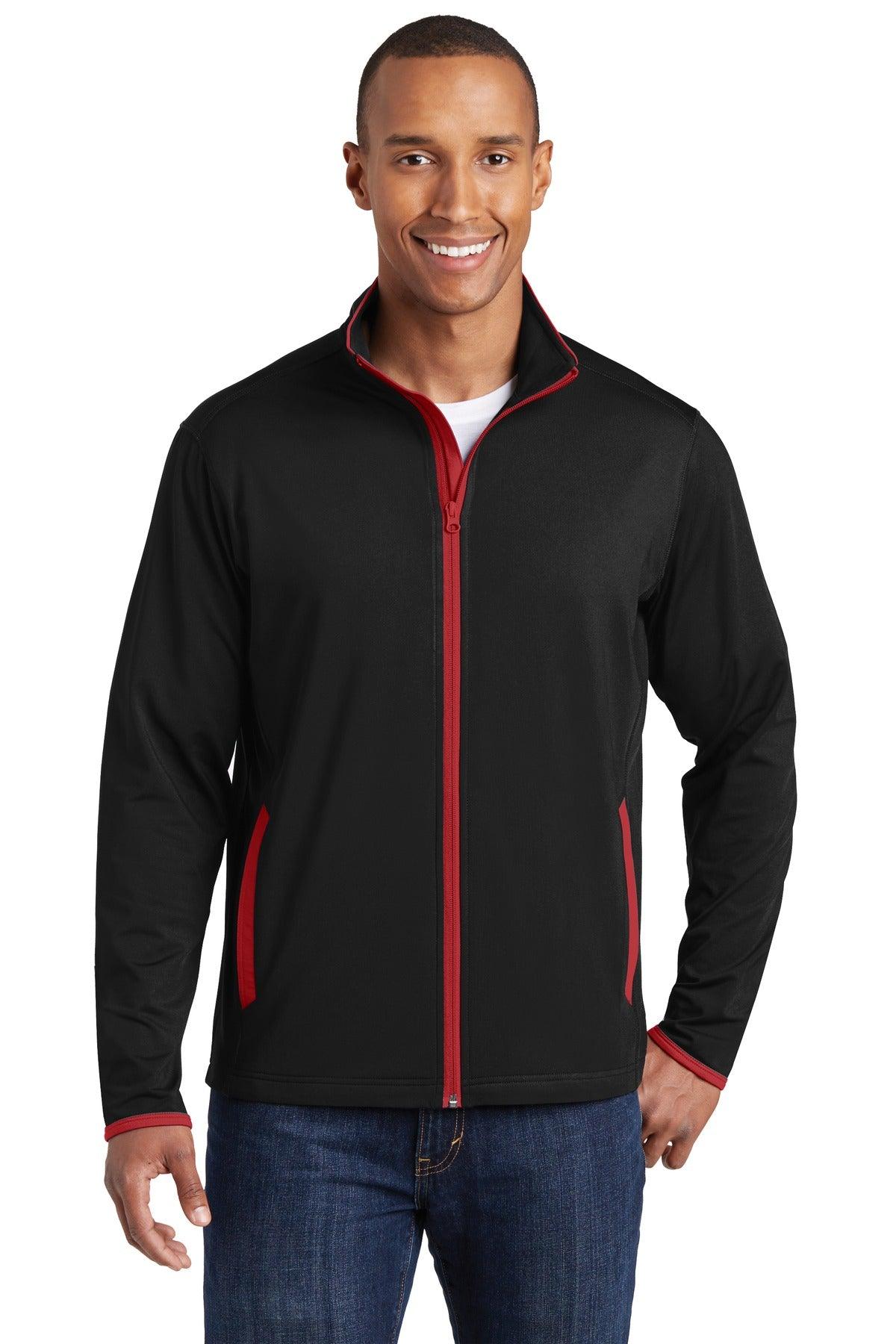 Sport-Tek Sport-Wick Stretch Contrast Full-Zip Jacket. ST853 - Dresses Max