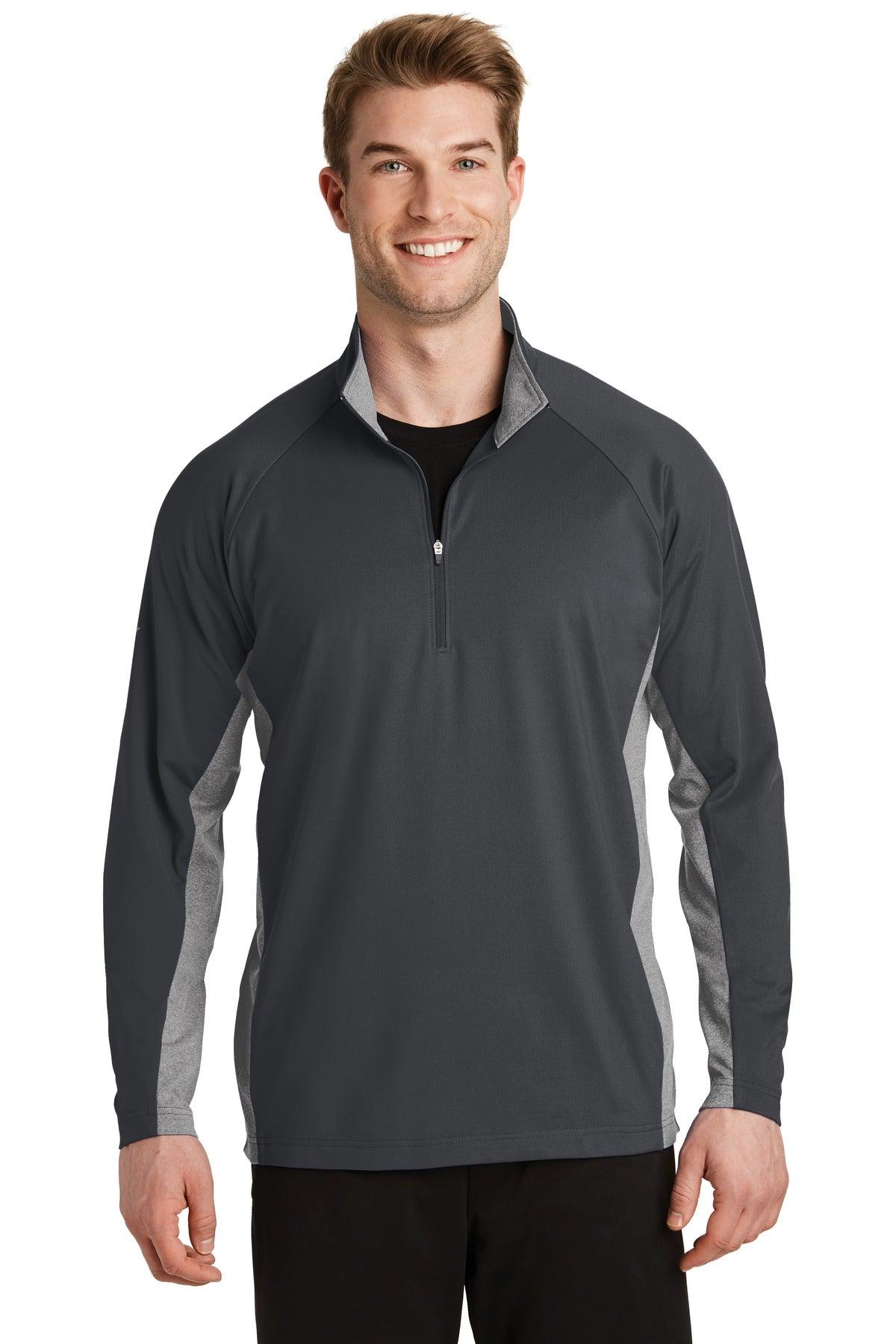 Sport-Tek Sport-Wick Stretch Contrast 1/2-Zip Pullover. ST854 - Dresses Max