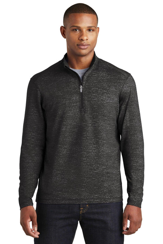 Sport-Tek Sport-Wick Stretch Reflective Heather 1/2-Zip Pullover. ST855 - Dresses Max