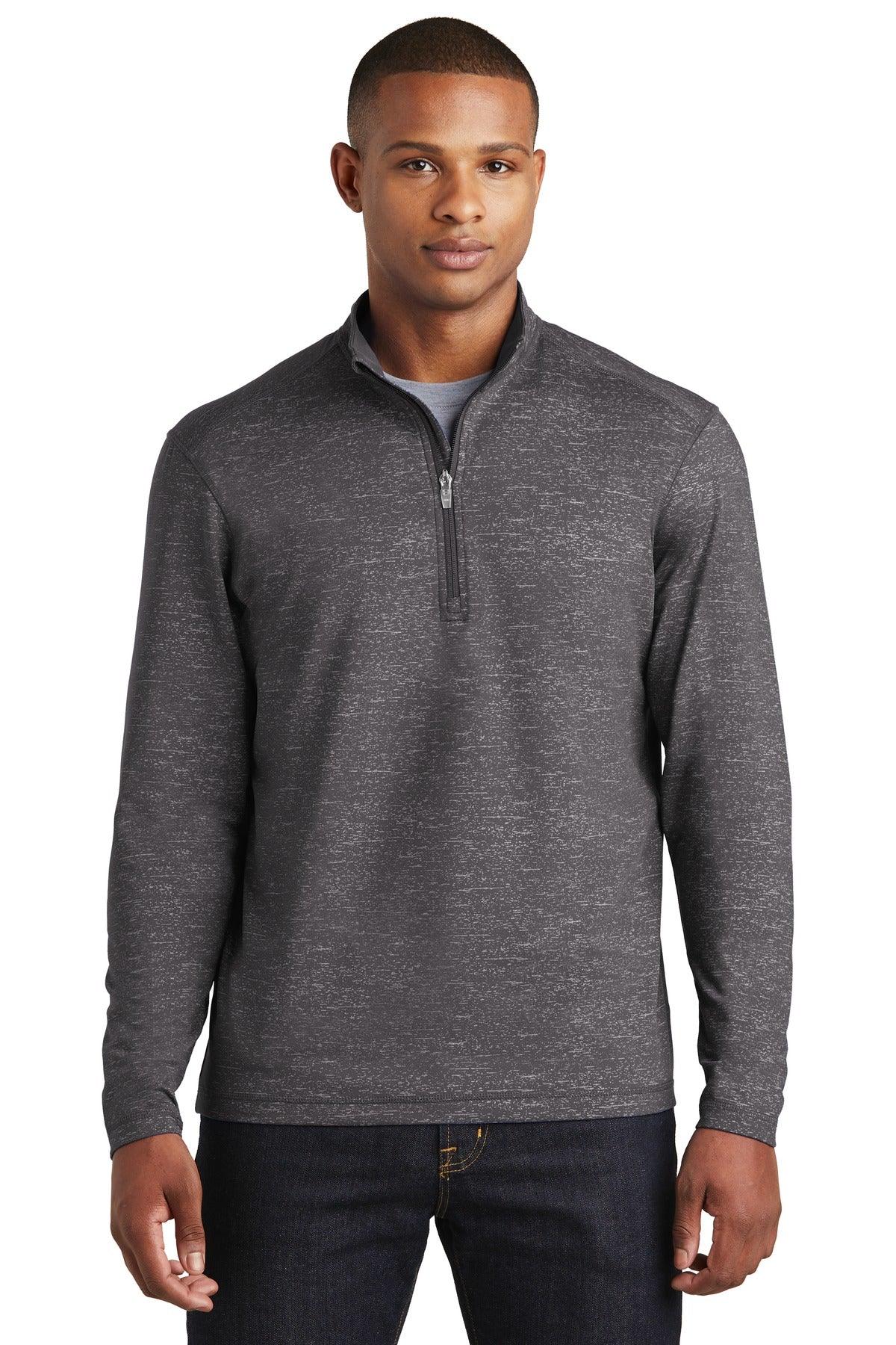 Sport-Tek Sport-Wick Stretch Reflective Heather 1/2-Zip Pullover. ST855 - Dresses Max