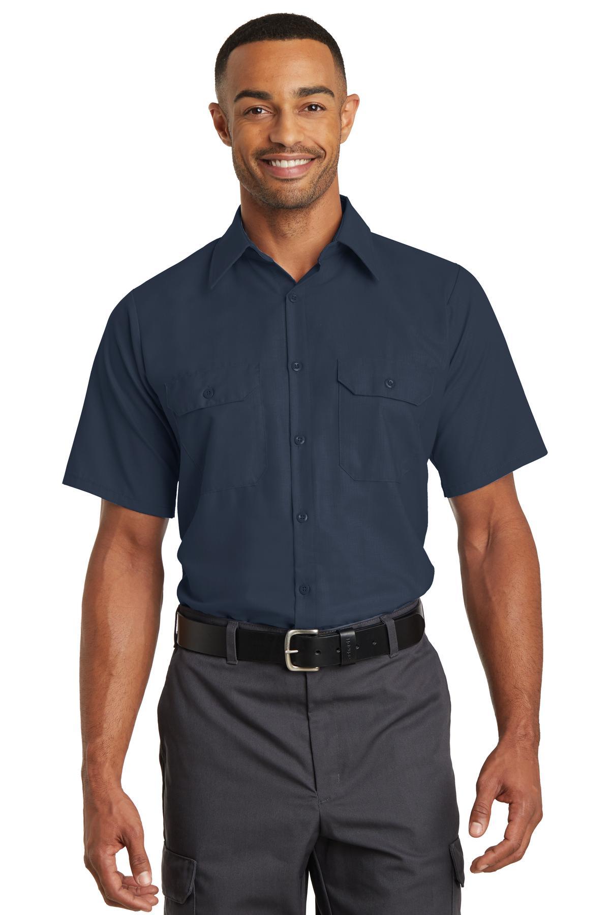 Red Kap Short Sleeve Solid Ripstop Shirt. SY60 - Dresses Max