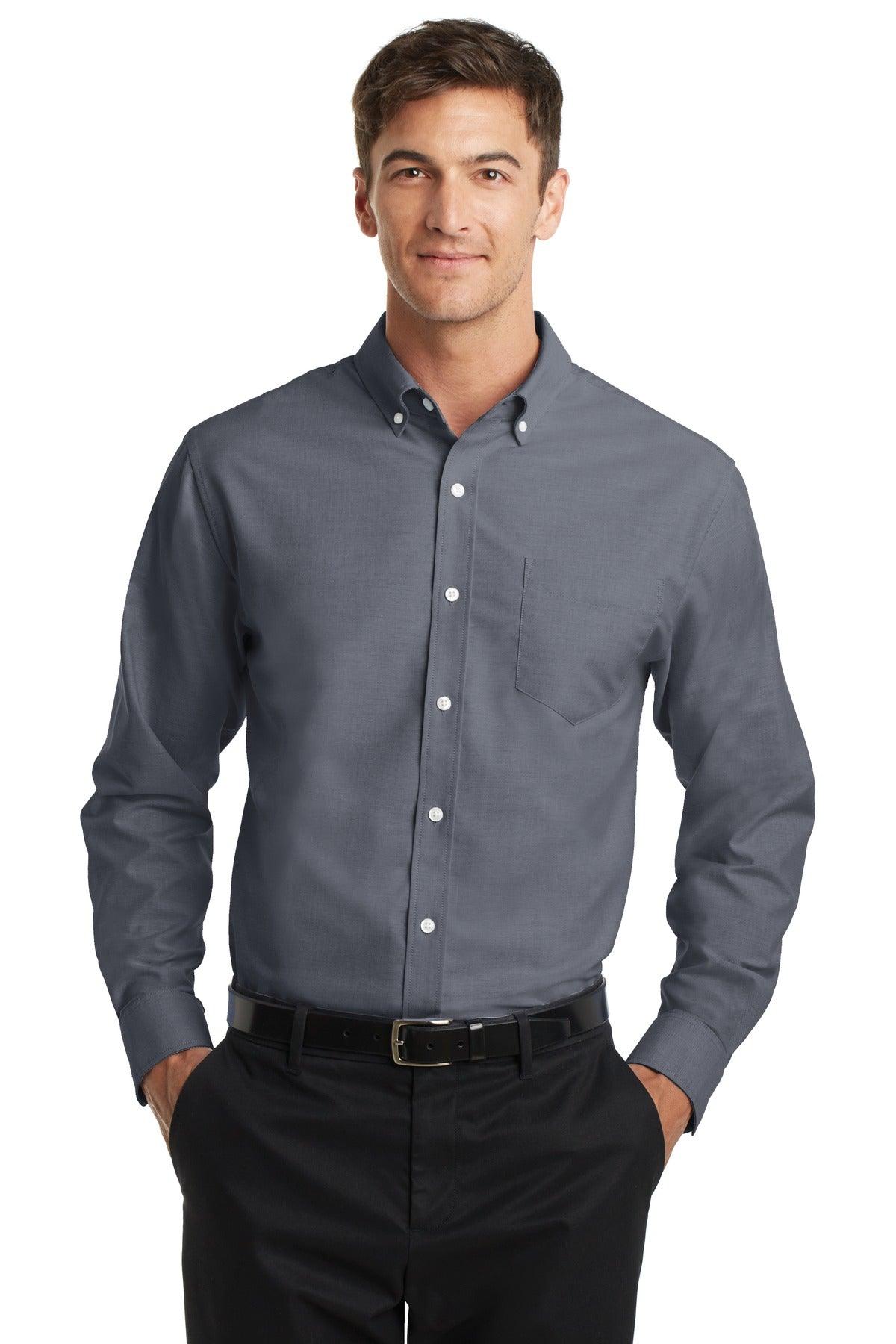 Port Authority Tall SuperPro Oxford Shirt. TS658 - Dresses Max