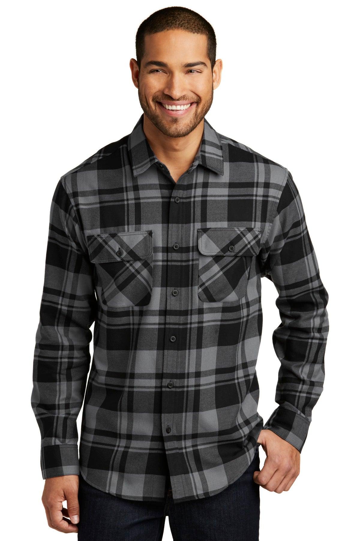 Port Authority Plaid Flannel Shirt. W668 - Dresses Max