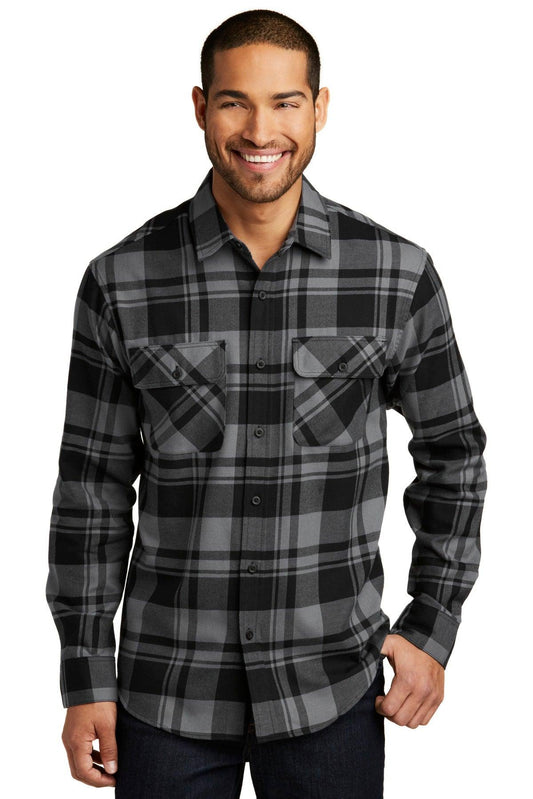 Port Authority Plaid Flannel Shirt. W668 - Dresses Max