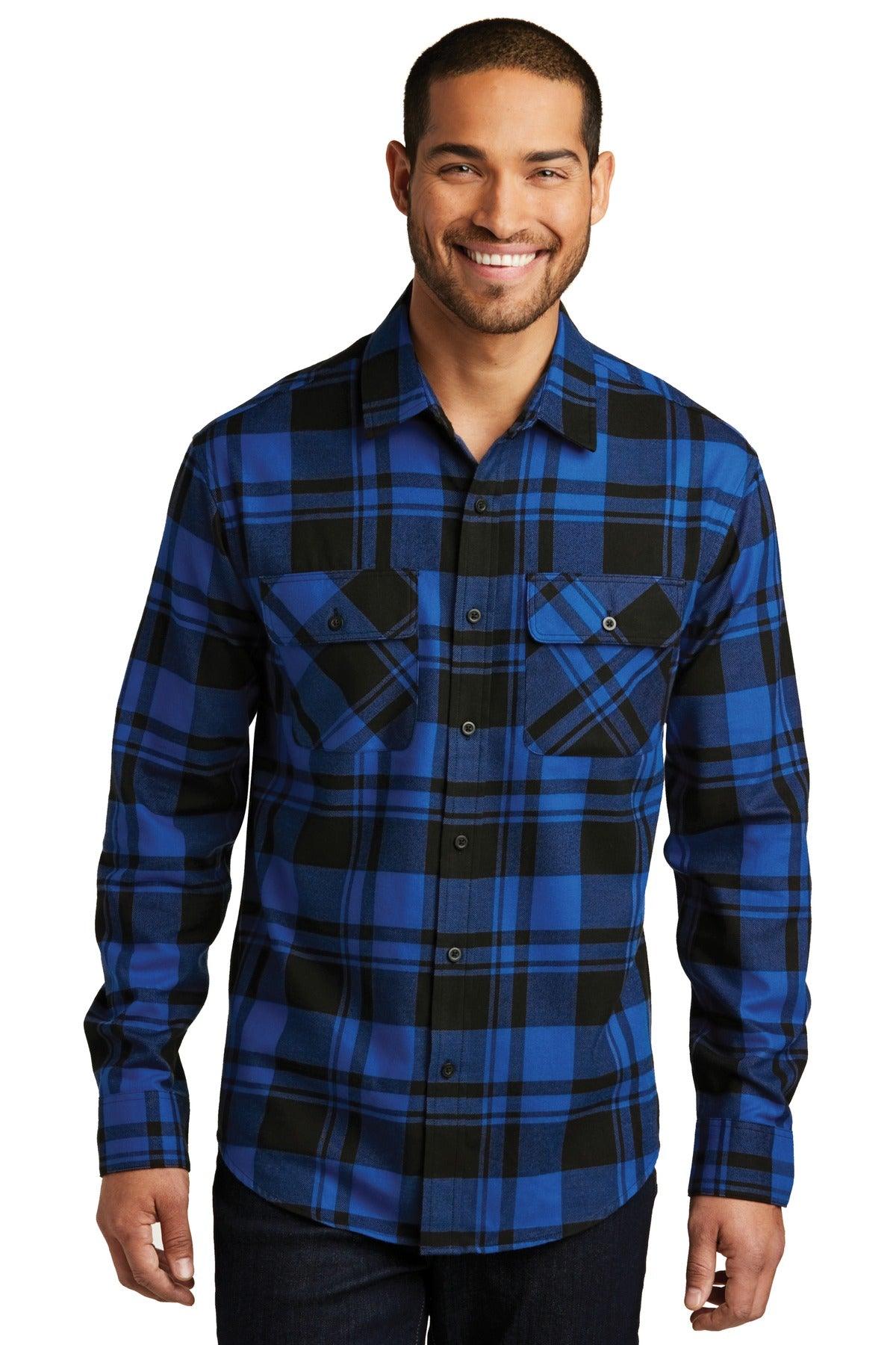 Port Authority Plaid Flannel Shirt. W668 - Dresses Max