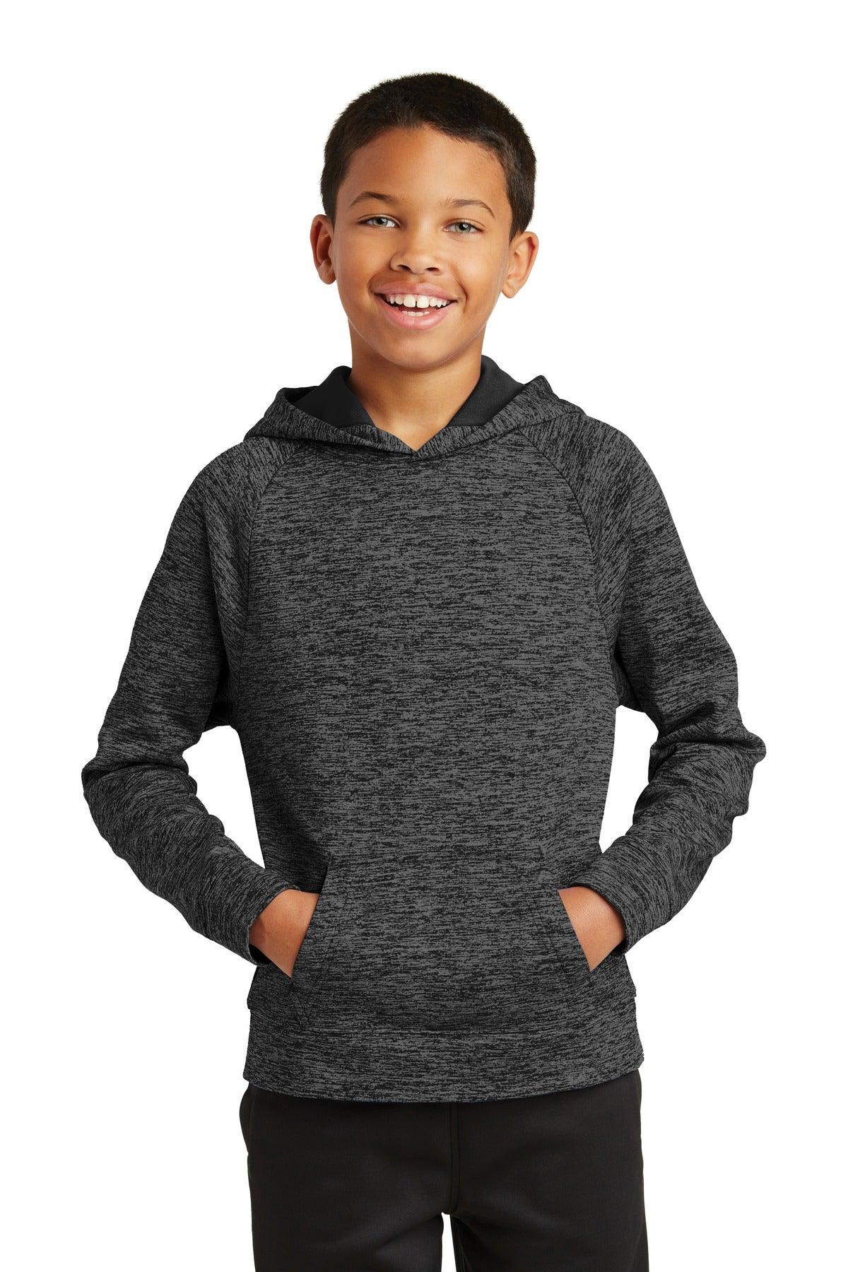 Sport-Tek Youth PosiCharge Electric Heather Fleece Hooded Pullover. YST225 - Dresses Max