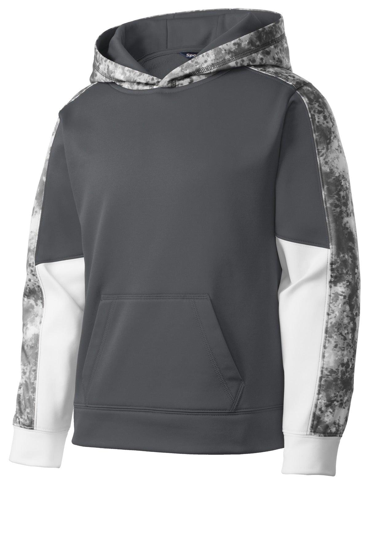 Sport-Tek Youth Sport-Wick Mineral Freeze Fleece Colorblock Hooded Pullover. YST231 - Dresses Max