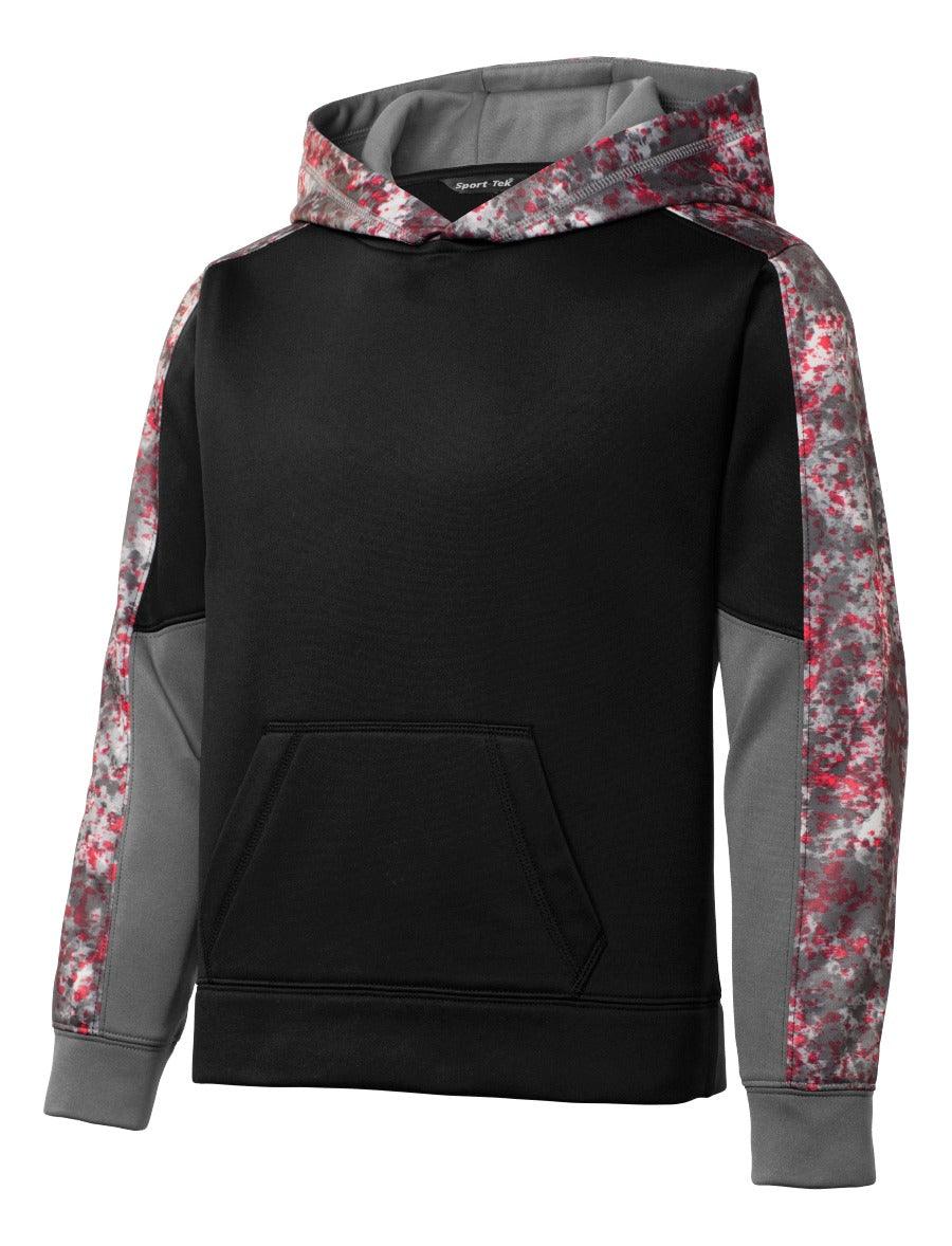 Sport-Tek Youth Sport-Wick Mineral Freeze Fleece Colorblock Hooded Pullover. YST231 - Dresses Max
