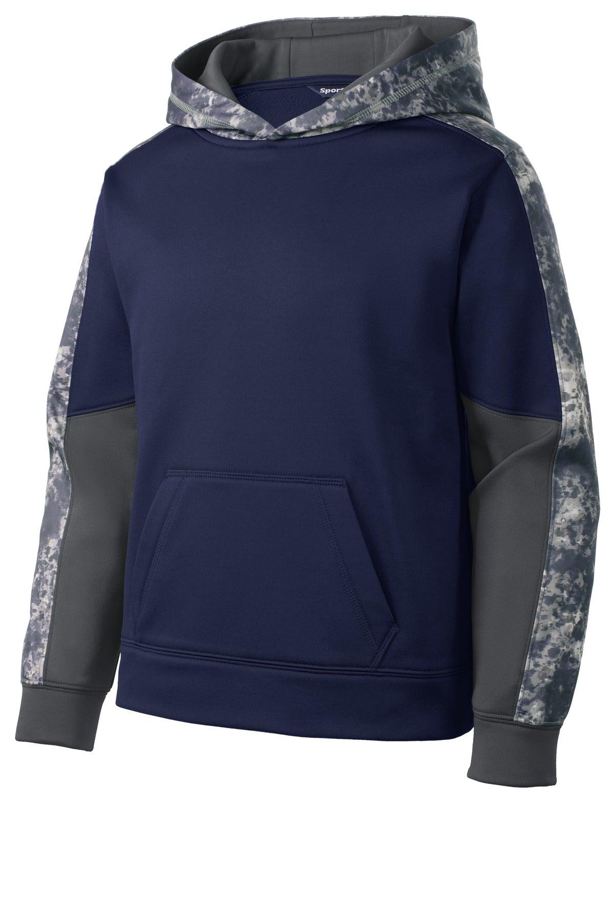 Sport-Tek Youth Sport-Wick Mineral Freeze Fleece Colorblock Hooded Pullover. YST231 - Dresses Max