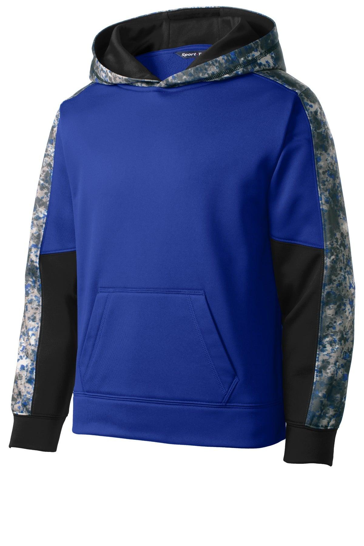 Sport-Tek Youth Sport-Wick Mineral Freeze Fleece Colorblock Hooded Pullover. YST231 - Dresses Max