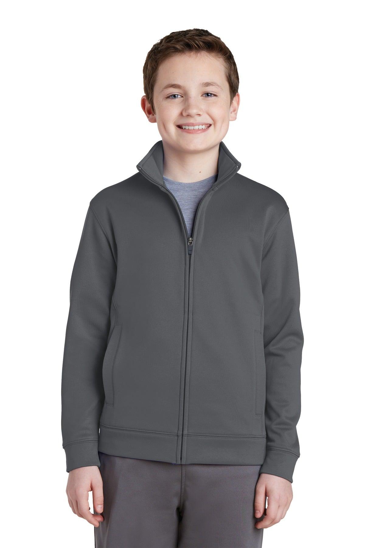 Sport-Tek Youth Sport-Wick Fleece Full-Zip Jacket. YST241 - Dresses Max