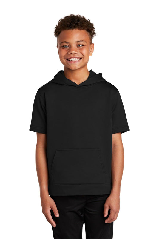 Sport-Tek Youth Sport-Wick Fleece Short Sleeve Hooded Pullover. YST251 - Dresses Max