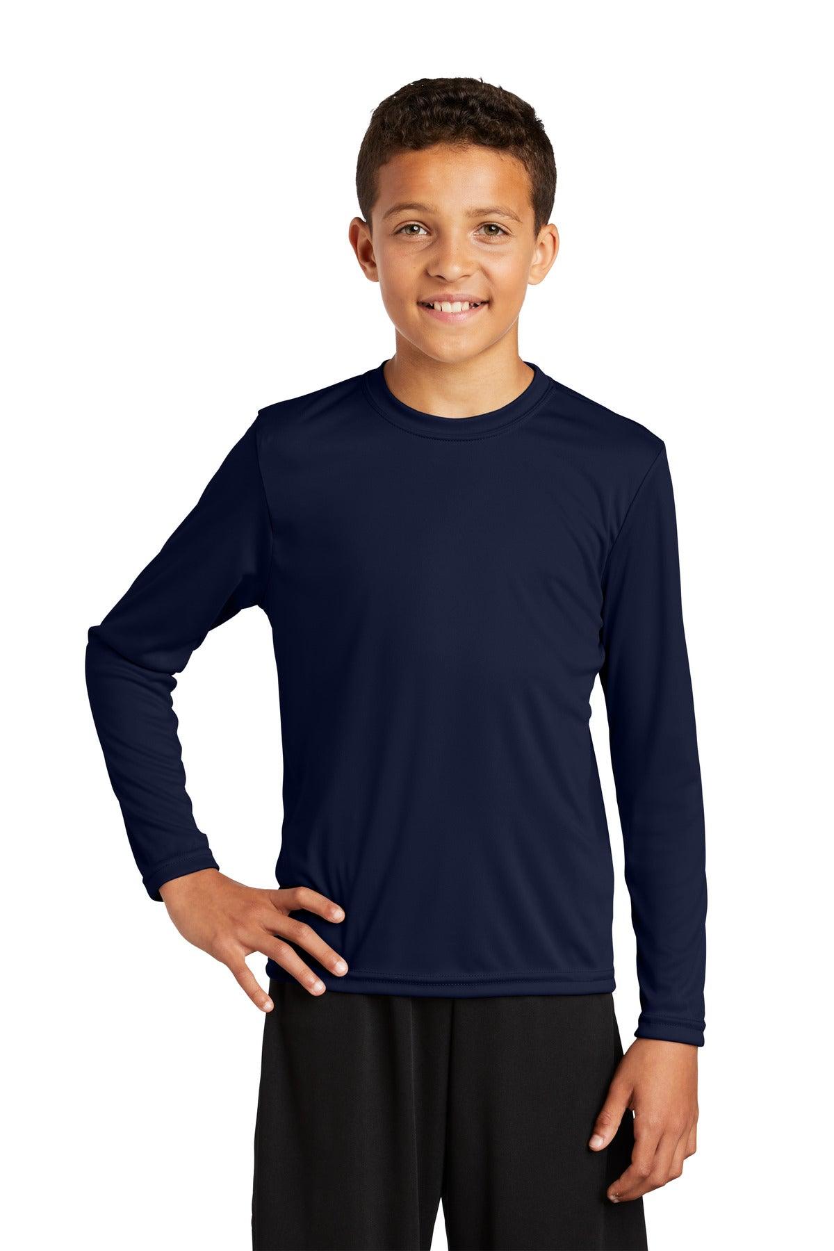 Sport-Tek Youth Long Sleeve PosiCharge Competitor Tee. YST350LS - Dresses Max