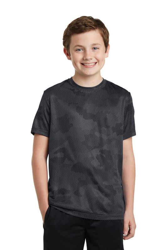 Sport-Tek Youth CamoHex Tee. YST370 - Dresses Max