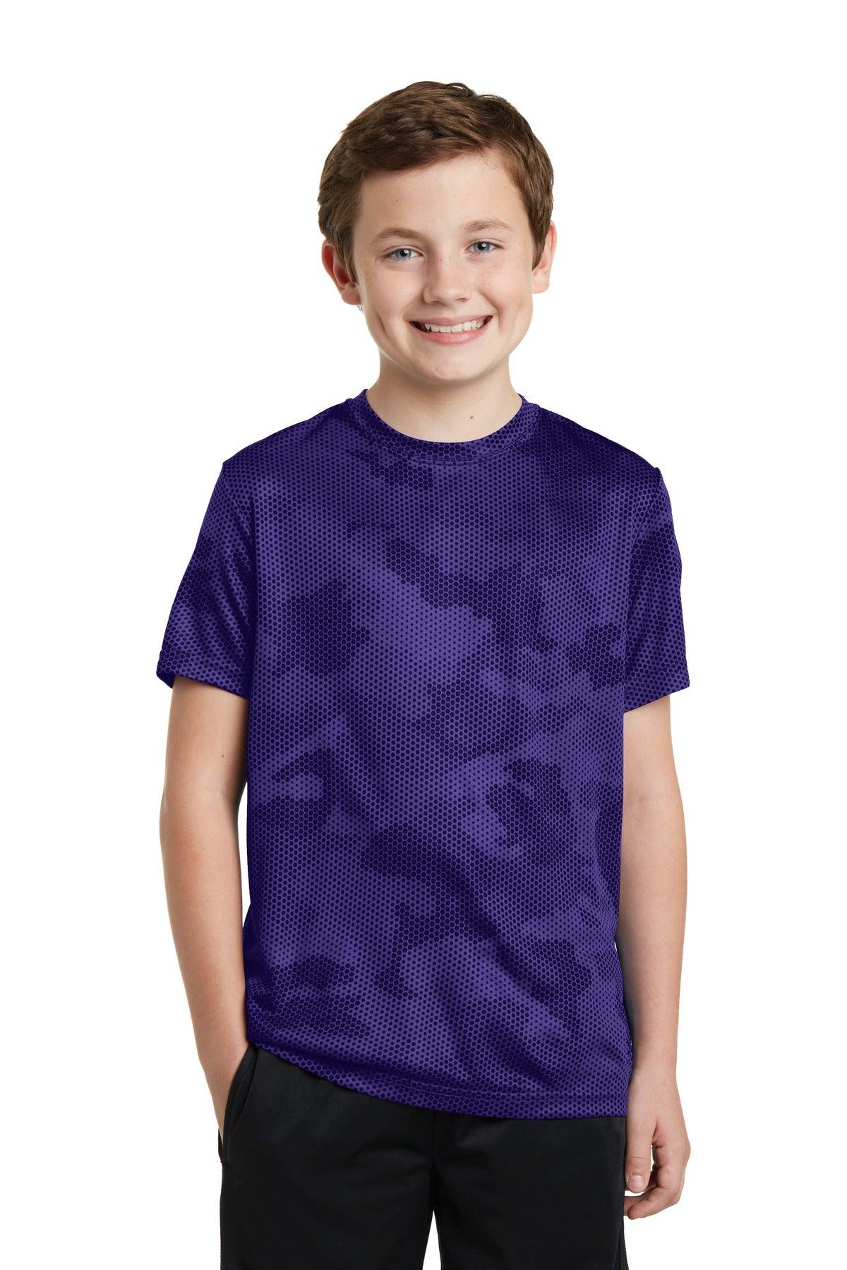 Sport-Tek Youth CamoHex Tee. YST370 - Dresses Max