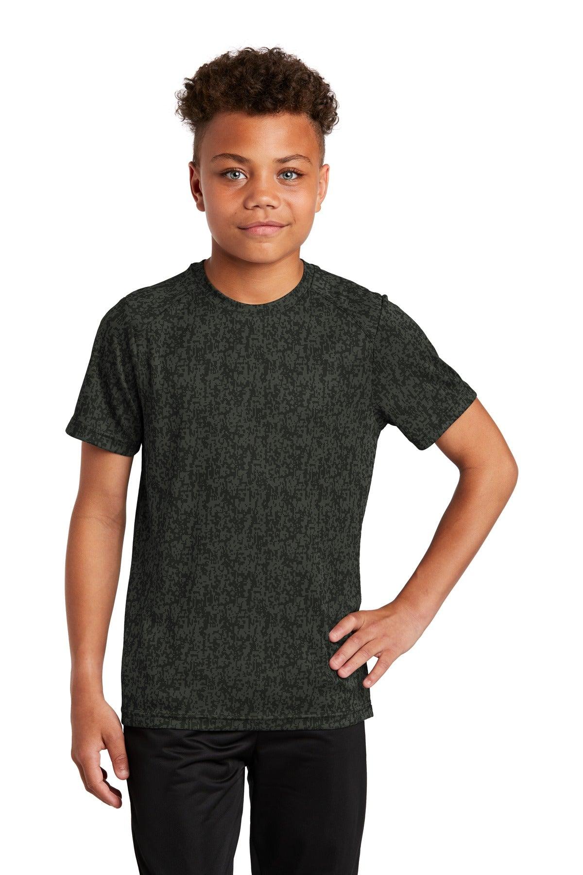 Sport-Tek Youth Digi Camo Tee. YST460 - Dresses Max