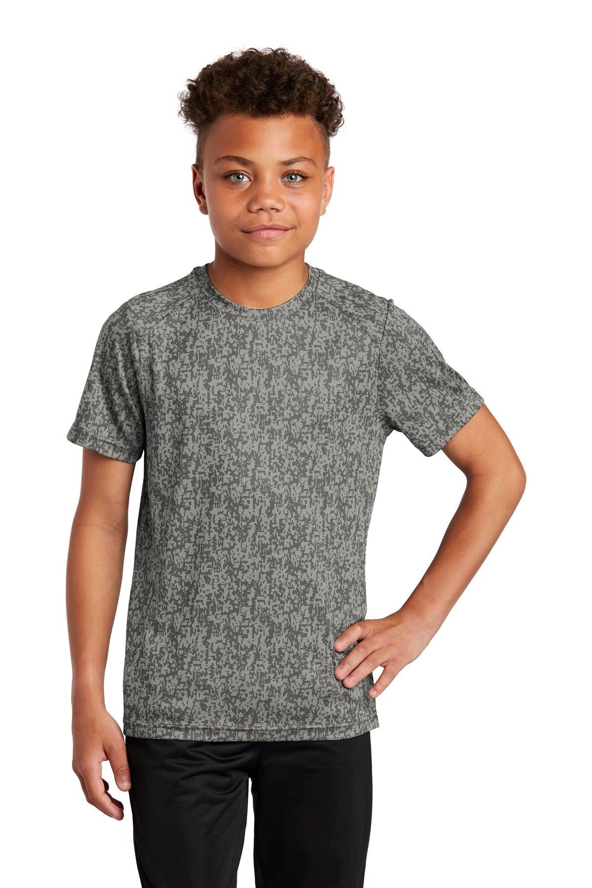 Sport-Tek Youth Digi Camo Tee. YST460 - Dresses Max