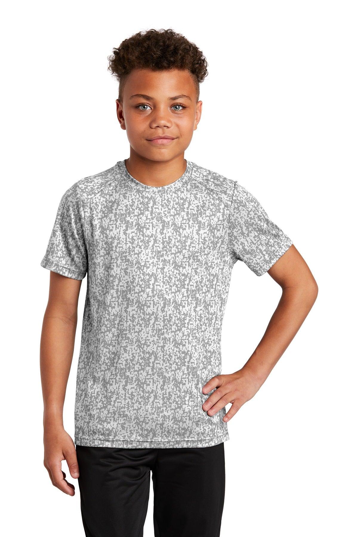 Sport-Tek Youth Digi Camo Tee. YST460 - Dresses Max