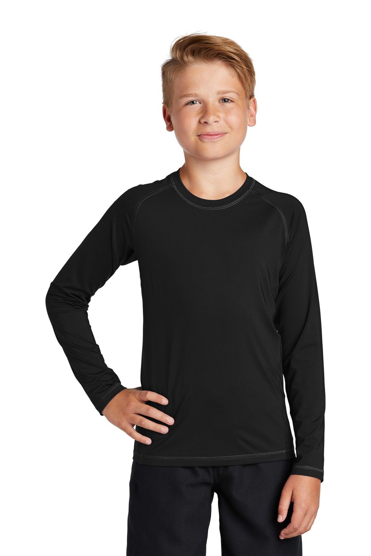 Sport-Tek Youth Long Sleeve Rashguard Tee. YST470LS - Dresses Max