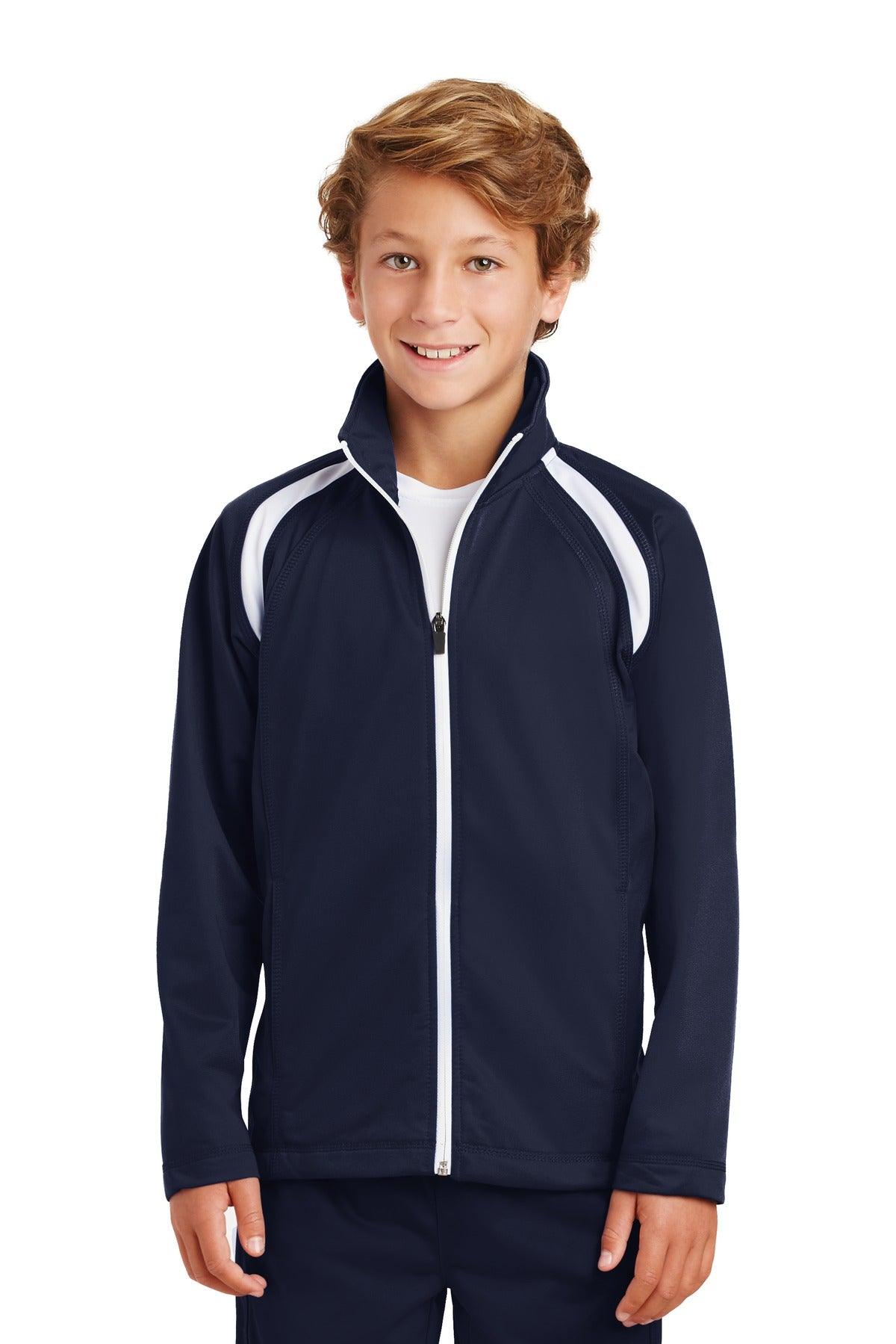 Sport-Tek Youth Tricot Track Jacket. YST90 - Dresses Max