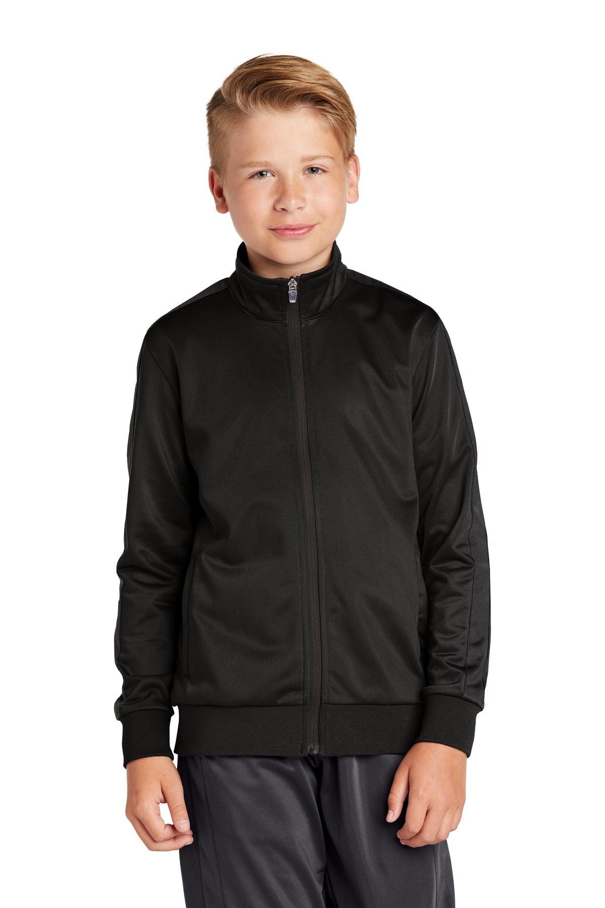 Sport-Tek Youth Tricot Track Jacket. YST94 - Dresses Max