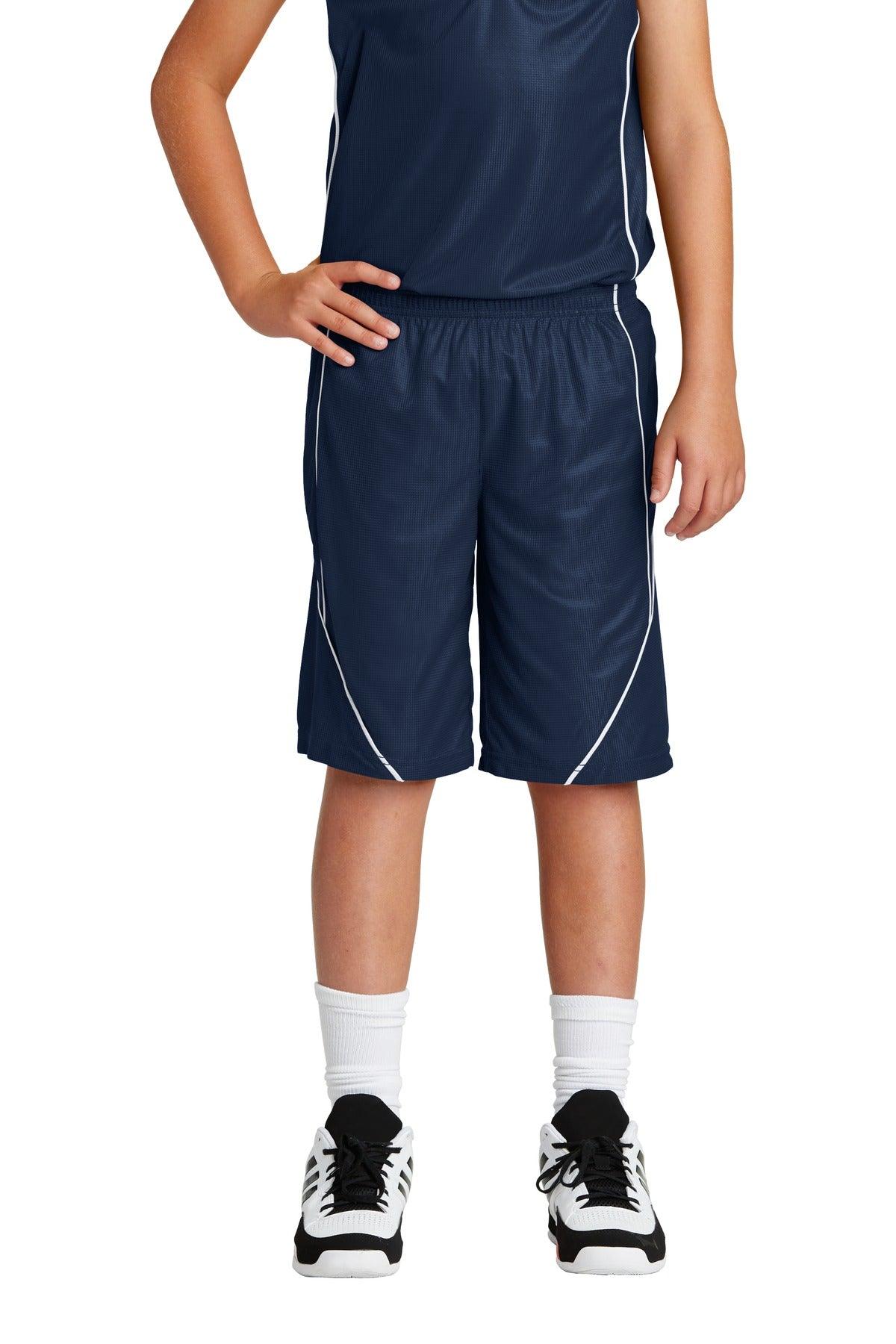 Sport-Tek Youth PosiCharge Mesh Reversible Spliced Short. YT565 - Dresses Max