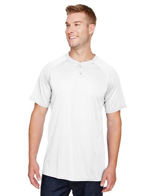 Augusta Sportswear Adult Attain 2-Button Baseball Jersey AG1565 - Dresses Max