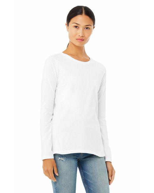 Bella + Canvas Ladies' Jersey Long-Sleeve T-Shirt B6500 - Dresses Max
