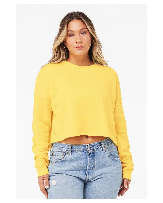 Bella + Canvas Ladies' Cropped Fleece Crew B7503 - Dresses Max
