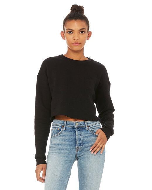 Bella + Canvas Ladies' Cropped Fleece Crew B7503 - Dresses Max