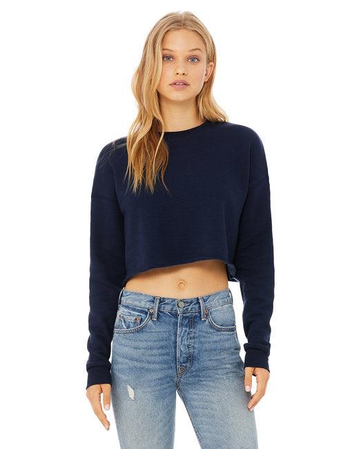 Bella + Canvas Ladies' Cropped Fleece Crew B7503 - Dresses Max