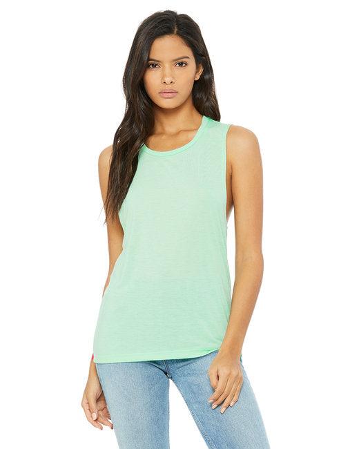 Bella + Canvas Ladies' Flowy Scoop Muscle Tank B8803 - Dresses Max