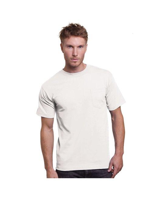 Bayside Unisex Union-Made 6.1 oz.Cotton Pocket T-Shirt BA3015 - Dresses Max