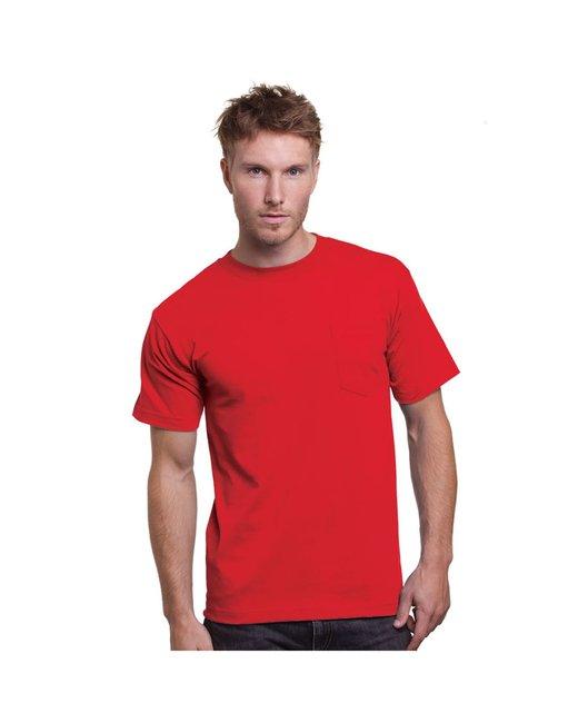 Bayside Unisex Union-Made 6.1 oz.Cotton Pocket T-Shirt BA3015 - Dresses Max