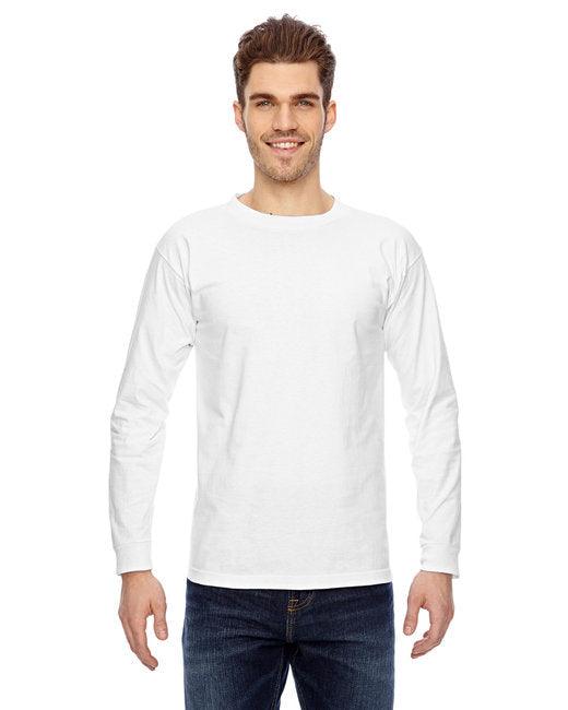 Bayside Adult 6.1 oz., 100% Cotton Long Sleeve T-Shirt BA6100 - Dresses Max