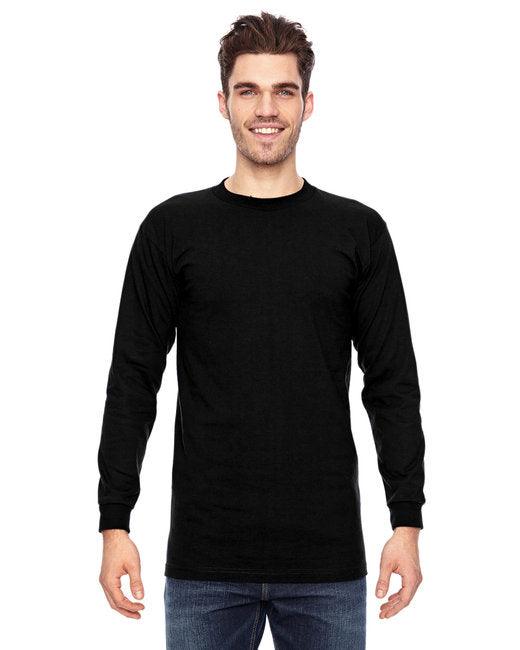 Bayside Adult 6.1 oz., 100% Cotton Long Sleeve T-Shirt BA6100 - Dresses Max
