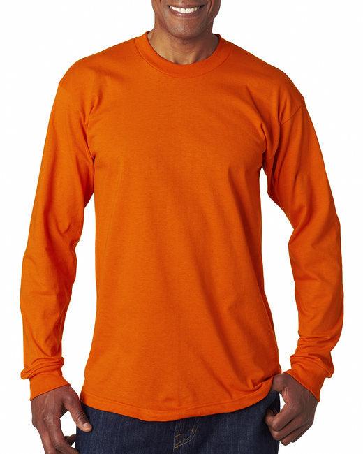 Bayside Adult 6.1 oz., 100% Cotton Long Sleeve T-Shirt BA6100 - Dresses Max