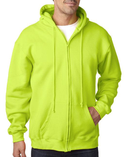 Bayside Adult 9.5oz., 80% cotton/20% polyester Full-Zip Hooded Sweatshirt BA900 - Dresses Max