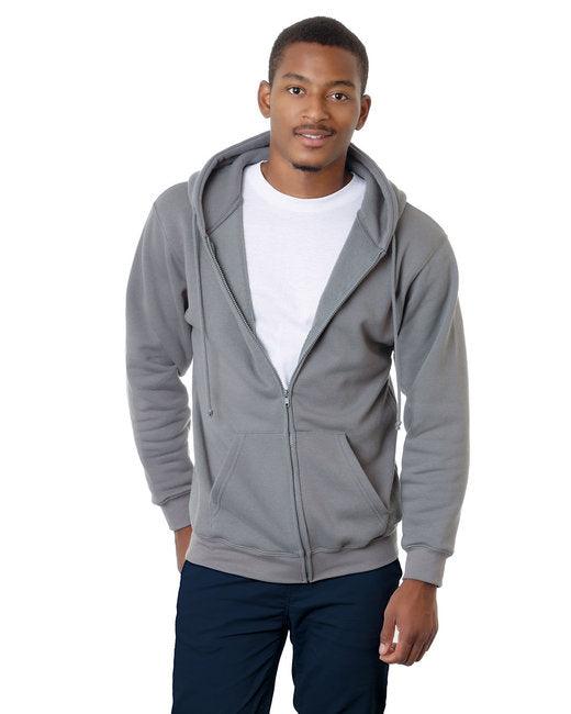 Bayside Adult 9.5oz., 80% cotton/20% polyester Full-Zip Hooded Sweatshirt BA900 - Dresses Max
