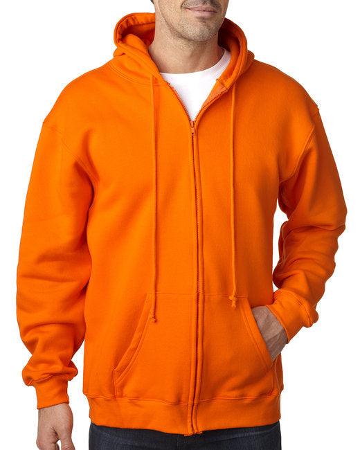 Bayside Adult 9.5oz., 80% cotton/20% polyester Full-Zip Hooded Sweatshirt BA900 - Dresses Max