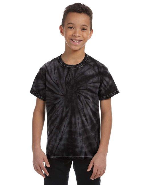 Tie-Dye Youth 5.4 oz. 100% Cotton Spider T-Shirt CD101Y - Dresses Max