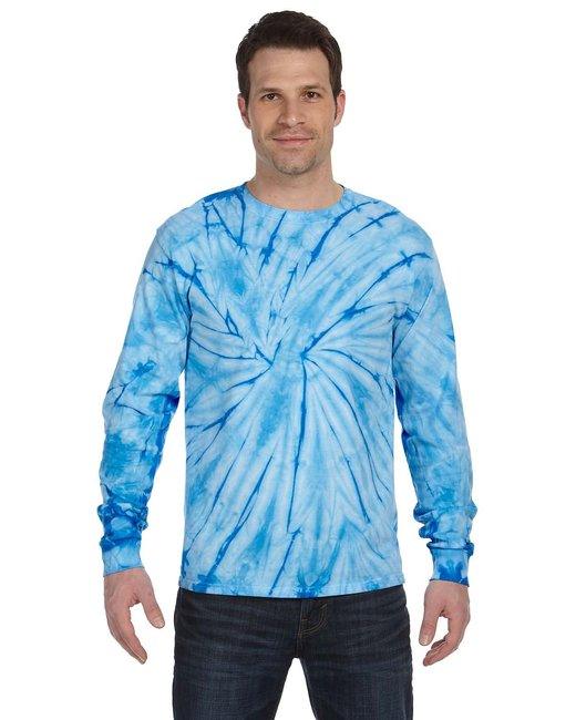 Tie-Dye Adult 5.4 oz. 100% Cotton Long-Sleeve T-Shirt CD2000 - Dresses Max