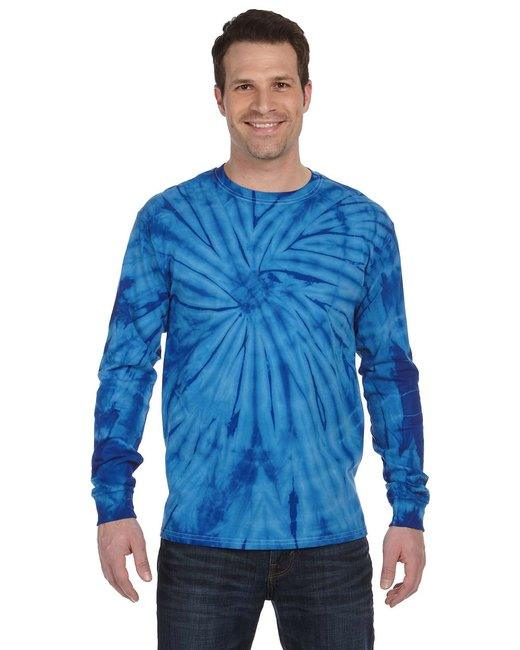 Tie-Dye Adult 5.4 oz. 100% Cotton Long-Sleeve T-Shirt CD2000 - Dresses Max