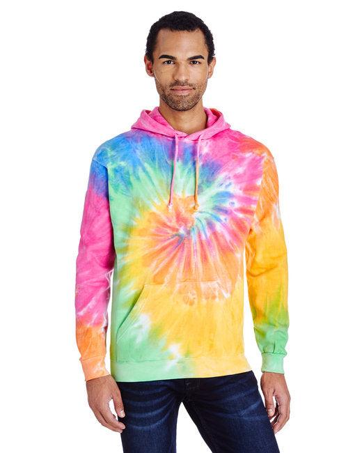 Adult Tie-Dyed Pullover Hooded Sweatshirt CD877 - Dresses Max