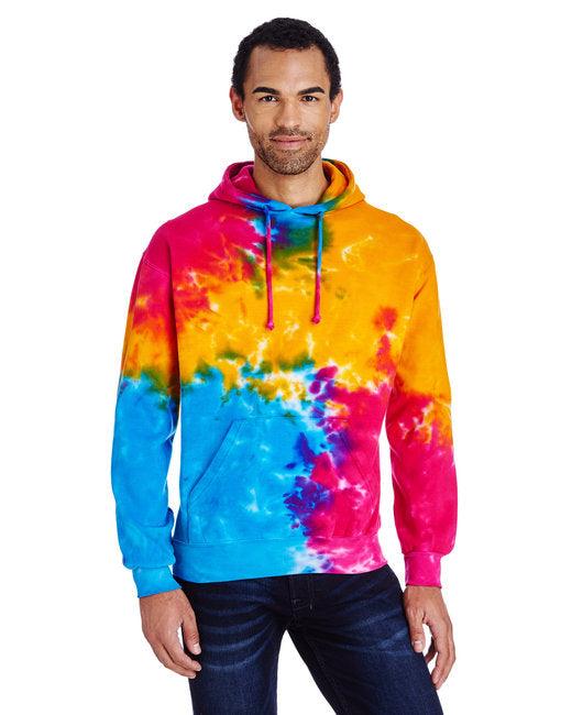 Adult Tie-Dyed Pullover Hooded Sweatshirt CD877 - Dresses Max