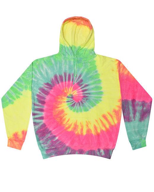 Adult Tie-Dyed Pullover Hooded Sweatshirt CD877 - Dresses Max