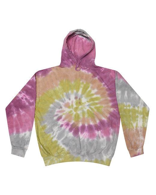 Adult Tie-Dyed Pullover Hooded Sweatshirt CD877 - Dresses Max