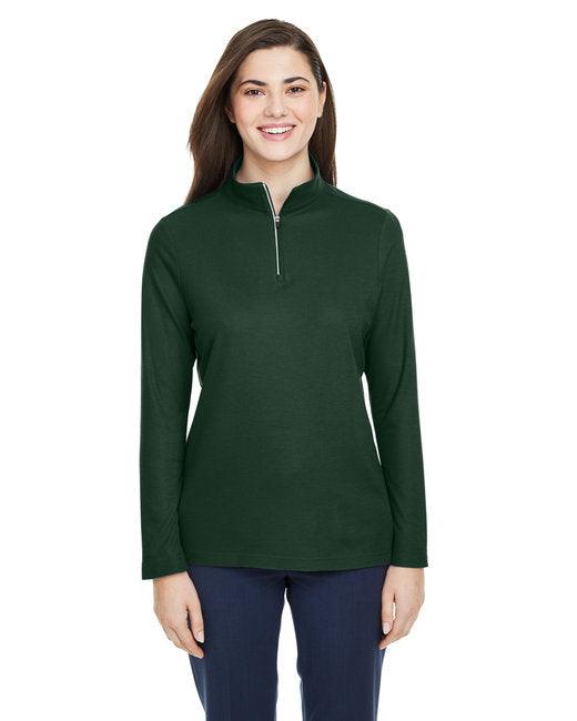 CORE365 Ladies' Fusion ChromaSoft Pique Quarter-Zip CE405W - Dresses Max