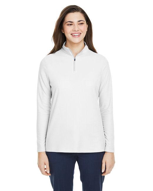 CORE365 Ladies' Fusion ChromaSoft Pique Quarter-Zip CE405W - Dresses Max